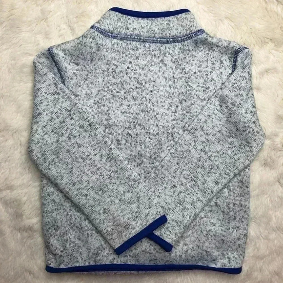 Joe  Fresh Zip-Up Sweater Grey & Blue Size 3T - Picture 13 of 16